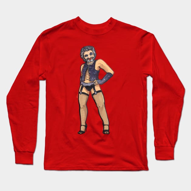 Dr. Frank-Sheen-Furter Long Sleeve T-Shirt by relemenopy